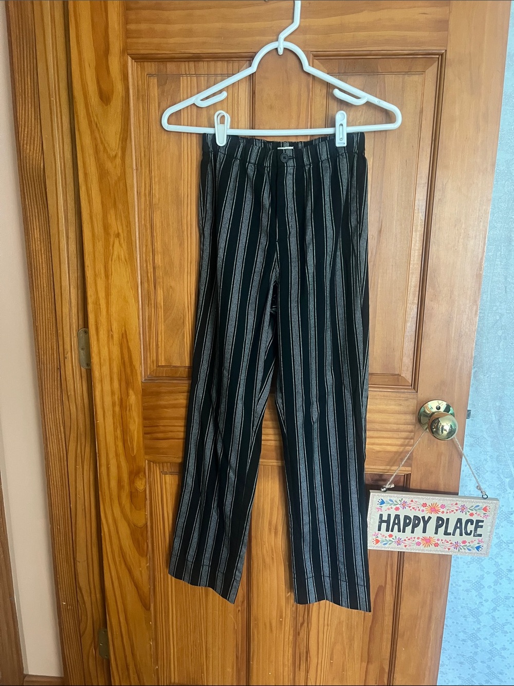 Women’s Black Vertical Stripe Pants